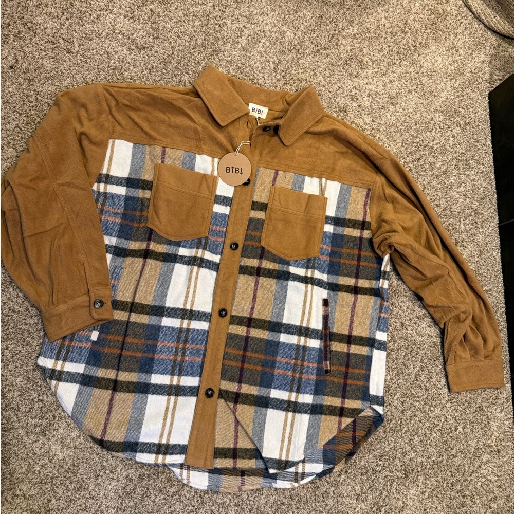 BiBi Brown Fleece Shirt